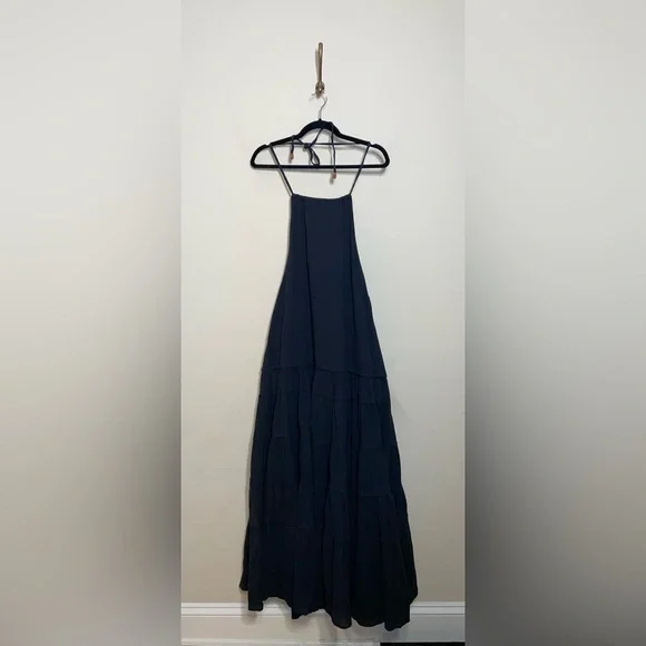 cornelia maxi dress - black Cornelia Poplin Maxi Dress